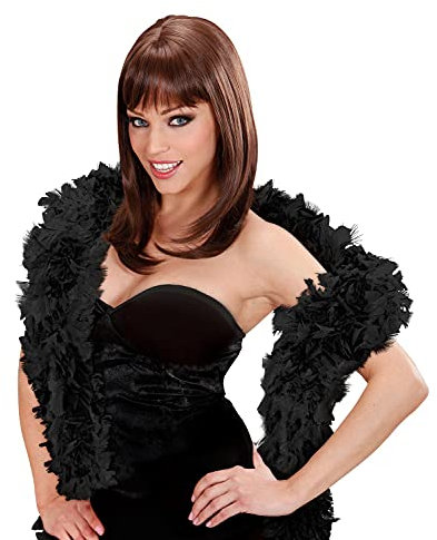 W WIDMANN MILANO Party Fashion - Federboa, Länge circa 180 cm, Feder-Schal, Accessoire, Kostüm, Karneval, Halloween