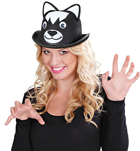 Sombrero de Gato, Fieltro, Gorro, divertido, melón con orejas de gato, bombín