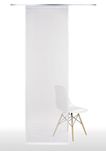 FLÄCHENVORHANG SCHIEBEGARDINE Vorhang Gardine 60cm breit x 245cm lang Champagner mit Flauschband