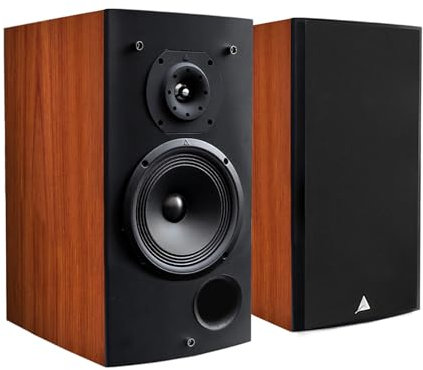 Triangle - Enceinte Hi-FI Comète 902 - Enceinte Bibliothèque - Puissance Admissible 80W - Rendement 91 DB/W/m – Polyvalente Musique et Home-Cinéma - 220 x 400 x 280 mm - Cognac (Paire)