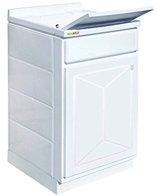 LAVATOIO IN RESINA 45X50X90 MOBILE+VASCA+ASSE RESINA+SIFONE( IN KIT DI MONTAGGIO)