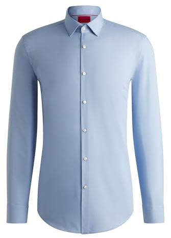 HUGO C-jenno, Camicia Uomo, Light/Pastel Blue (499-459), 38