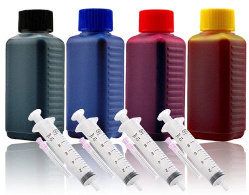 Nachfülltinte Druckertinte Refillset für BROTHER-Druckerpatrone LC121/LC123/LC125/LC127/LC129/LC223/LC225/LC227/LC229, 400ml