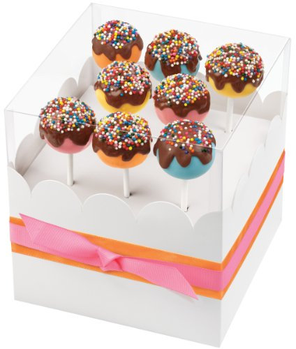 Wilton - Caja para 8 Cake Pops, Color Blanco