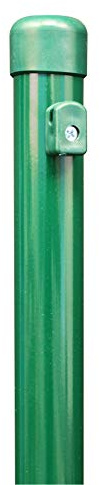 Alberts 613006 Stängselstolpe för trådnätstaket | zinkfosfaterad, grön plastbelagd | längd 1500 mm | stolpe Ø 34 mm