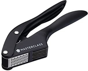MasterClass Garlic Press and Slicer, Black