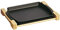 Staub Teller mit Holzunterlage, rechteckig (33 x 23 cm, 1 L) schwarz