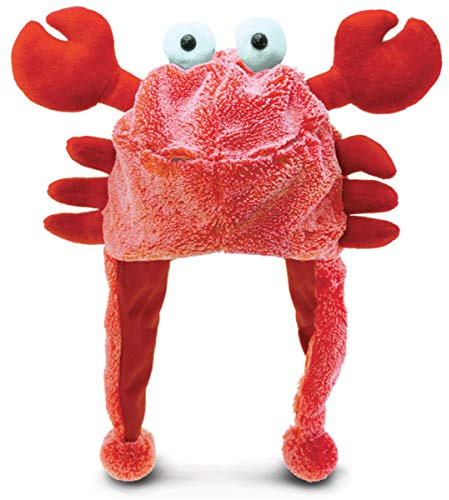 Puzzled Red Crab Child's Super Soft Plush Hat