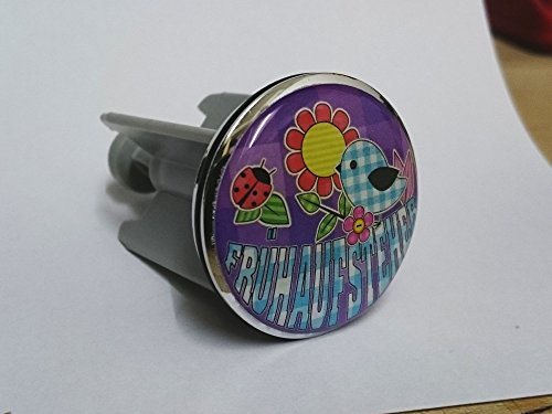 Waschbeckenstöpsel, Abflussstöpsel in vielen verschiedenen Motiven zur Wahl (Frühaufsteher)