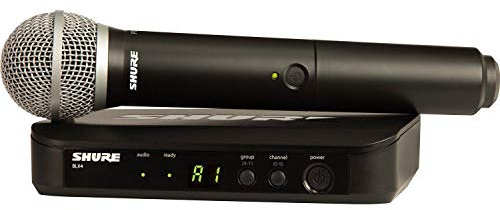 Shure Sistema vocale wireless BLX24/PG58 con microfono palmare PG58, K12