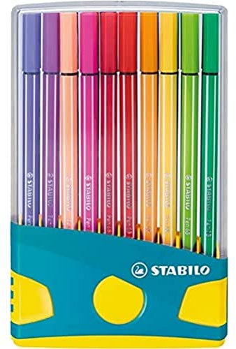 STABILO - Premium-Filzstift - Pen 68 ColorParade in türkis - 20er Tischset - mit 20 verschiedenen Farben