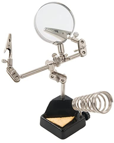 Silverline - Lupa con pinzas profesional 60 mm 3x (282589)