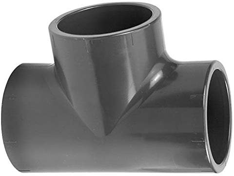 AquaForte PVC 90 Grad T-Stück 110 mm Installationszubehör, grau, 23.0 x 17.0 x 11.0 cm