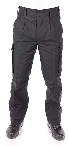 Leo Köhler Originale Bundeswehr Pantaloni Campo - Nero, BW 7/48