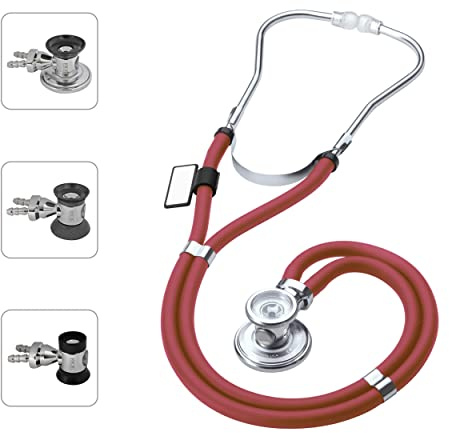 MDF Instruments Sprague Rappaport Estetoscopio doble cabeza con membrana convertible adulto, pedi·trica e infantil - GarantÌa de por vida & Programa-piezas-gratuitas-de-por-vida - BorgoÒa (MDF767-17)