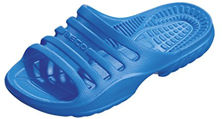 BECO Unisex Kinder Badepantoletten-90651 Wassersportschuh, Blau, 34 EU
