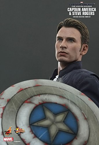 Hot Toys The Winter Soldier Movie Masterpiece Captain America & Steve Rogers Collectible Figure Set