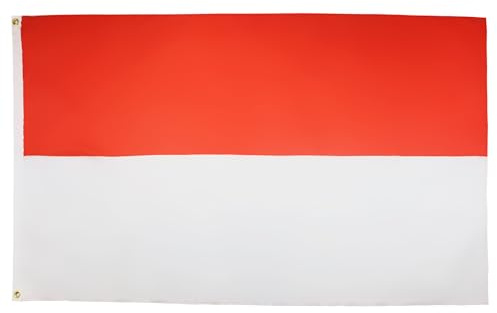 AZ FLAG - Bandera Indonesia - 250x150 cm - Gran Bandera Indonesia 100% Poliéster Con Ojales de Metal integrados - 300g - Colores Vivos Y Resistente A La Decoloración