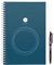 Rocketbook Wave smarter wiederverwendbarer Notebook − Executive / kleine - lade Notizen mit der iOS-/Android-App hoch, leere dann alle Seiten in der Mikrowelle und starte neu