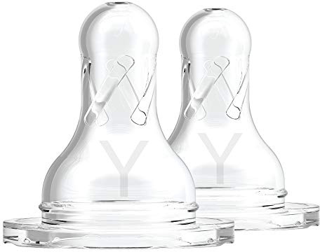 Dr. Brown's Standard Options Silikon-Sauger für Getreide, schmal, transparent, ab 9 Monaten