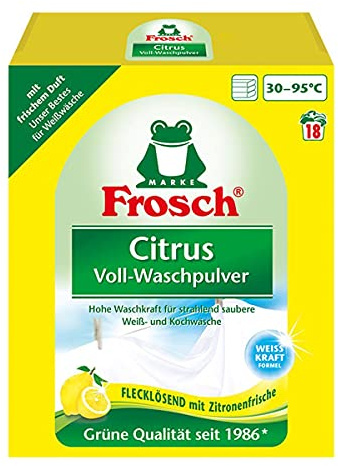 Rana cítricos completo detergente 1,35 kg- Solución de tinción con limón