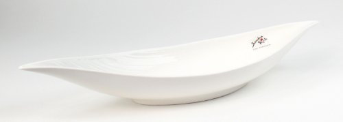 Porzellanschale BOAT Schale Konfektschale Tischschale weiß 39 x 12 cm