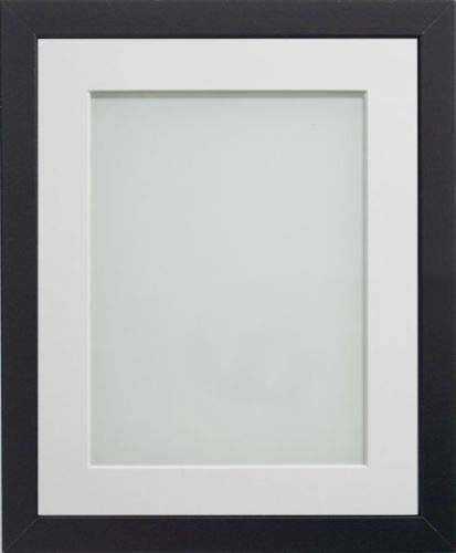 Frame Company Allington Black 20x16 inch Frame With White Mount For Image A3 *Choice of sizes* Fitted with Real Glass