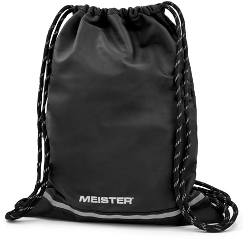 Meister Zaino XL con Coulisse - Sacca da Palestra Impermeabile - Nero/Riflettente