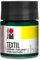 Marabu 17160005068 - Textil Stoffmalfarbe dunkelgrün 50 ml, Stoffdruckfarbe auf Wasserbasis, für helle Stoffe, waschbeständig bis 60°C, weicher Griff, einfache Fixierung durch Bügeln o. Backofen