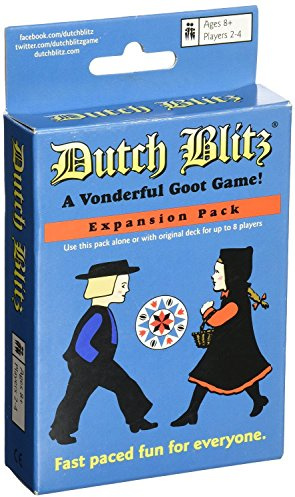Dutch Blitz Expansion Pack - 4 New Card Colors - 160 Cards for 4 Players