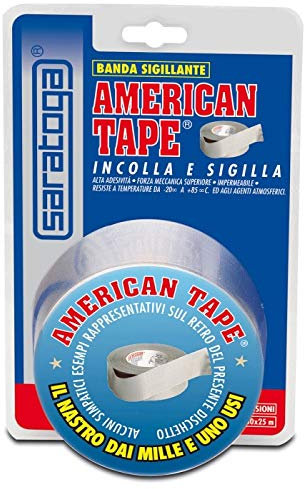 Nastro Americano American Tape Grigio Mt25X50Mm Saratoga