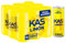 Kas limón Refresco con zumo de limón, bajo en calorías y sin azúcares añadidos, pack de 9 latas de 330 ml, 2.97 litros en total