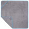 Sowel® Kapuzenhandtuch, 100% Bio-Baumwolle, Badetuch mit Kapuze für Erwachsene, Kinder und Babys, Größe 140x140 cm, Grau/Blau