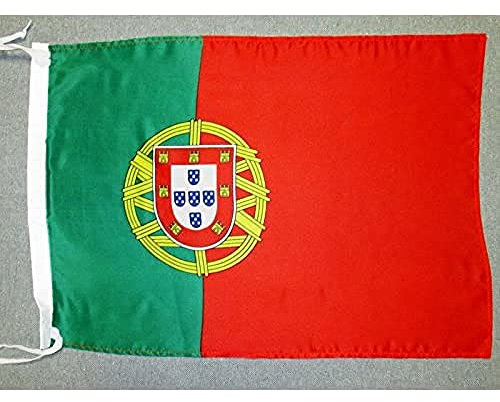 AZ FLAG - Drapeau Portugal - 45x30 cm - Pavillon Portugais Polyester Léger Avec Deux Cordelettes - 20g