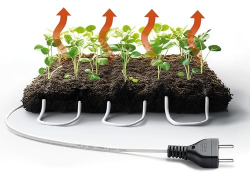 Cable chauffant de 50W pour serre de jardin 6m