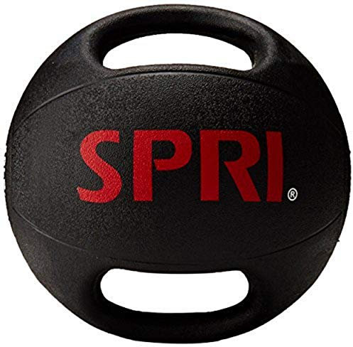 SPRI Dual-Grip Medicine Ball with Handles (12 lb)