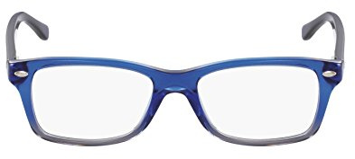 Ray-Ban unisex child RY1531 Prescription Eyeglass Frames, Blue Gradient Iridescent Grey/Demo Lens, 48 mm US