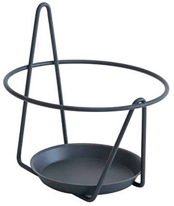 Louis Moulin Porte-Pots Soucoupe Mural 16-18 cm - Anthracite - Made in France, Unique