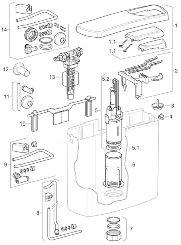 Geberit Supporto leve per cassetta ap140 240.426.00.1