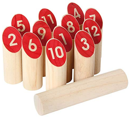 Die tolle Alternative für kluge Köpfe: Nummern Kubb - Outdoorspass aus Birke