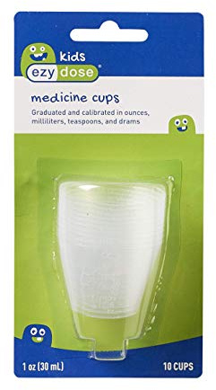 Ezy-Dose Ezy-dos medicinkoppar i plast, 10 vardera
