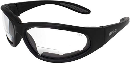 Global Vision Hercules Bifocal Anti-Fog Safety Glasses with EVA Foam, Clear Lens