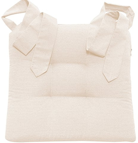 JEMIDI Stuhlkissen Sitzpolster 42x46x7cm - Indoor Outdoor Sitzkissen extra dick - Sitzauflage mit Schleifenband für Esszimmer Stuhl Gartenstuhl