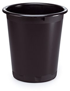Durable Papierkorb Basic, Füllvolumen 13 Liter, schwarz, 1701572221
