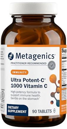Metagenics Ultra Potent-C 1000 - Buffered Vitamin C Supplement with Antioxidant Support - Supports Immune Health, Collagen Formation & Stomach Comfort - Non-GMO & Gluten-Free - 90 Tablets
