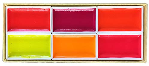 Kissho Paint for Japanese Painting Horn Face Color Lumi Accent Colors 6 Colors