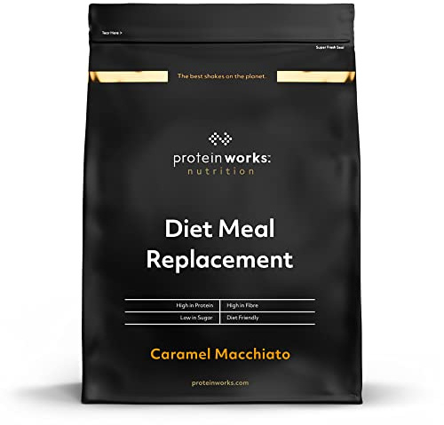 Protein Works - Diet Meal Replacement, Caramel Macchiato, Nutrient Dense Complete Meal, Immunity Boosting Vitamins, Affordable, Healthy And Quick, 14 Meals, 1kg