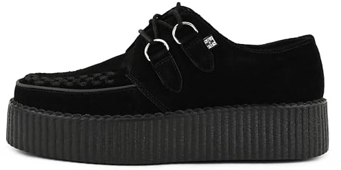 T.U.K. Viva High Creeper - Men's and Women's Shoes - Colour Black Suede - Size UK Men 9 / UK Women 10