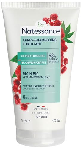 Natessance - Après-shampooing démêlant fortifiant - Ricin & Kératine végétale