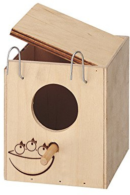 Ferplast Nido para Pájaros, Casas para pájaros, Casa en Madera FSC para Pájaros, Decoración de Exterior